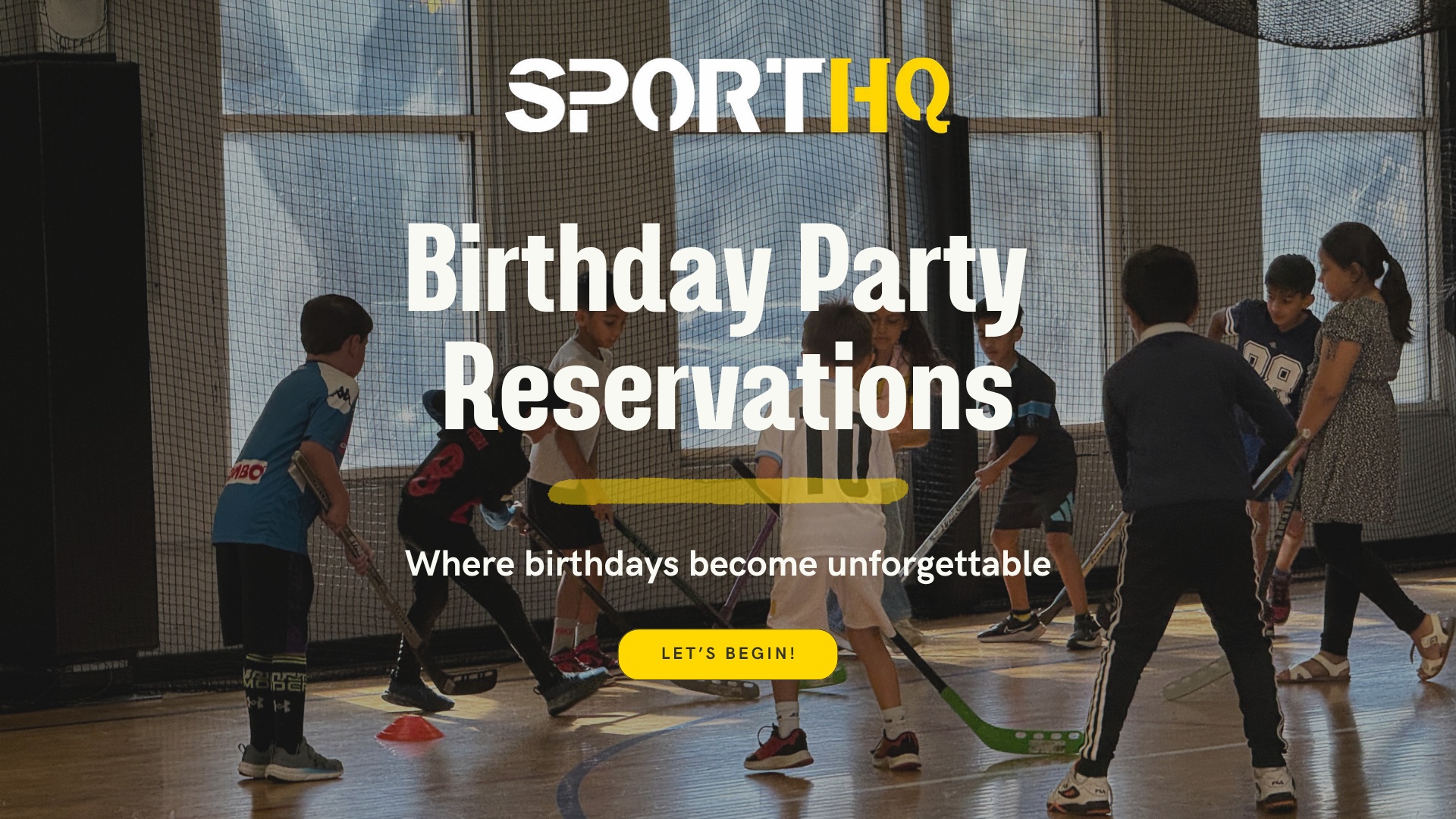 Birthday Party Website Hero Graphic Birthday Parties